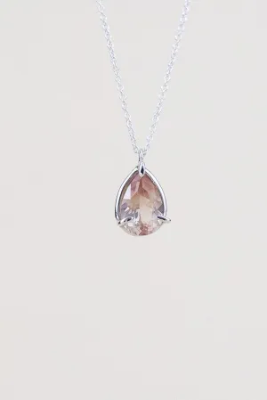 Sunstone Teardrop Necklace