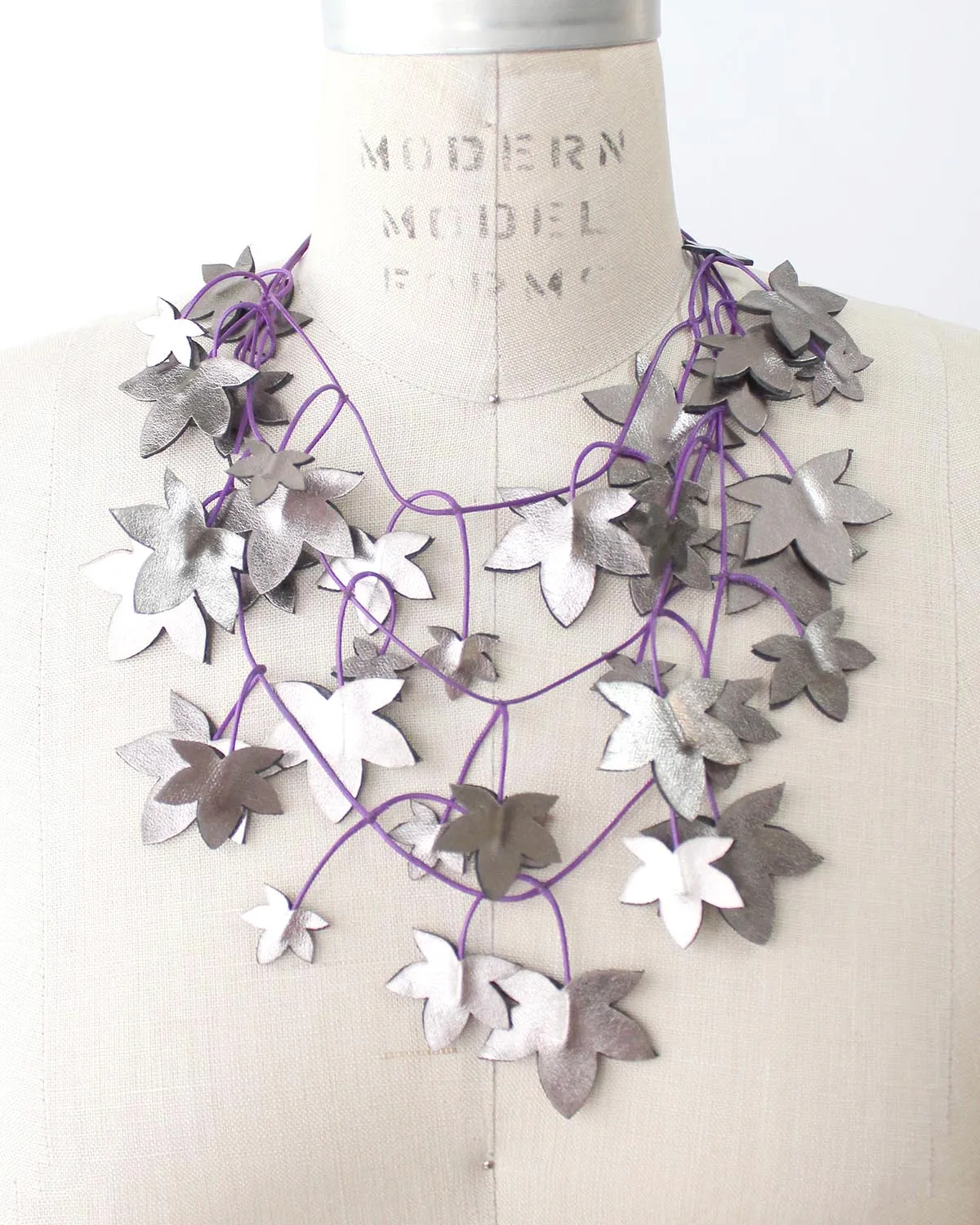 Sycamore Recycled Textile Necklace