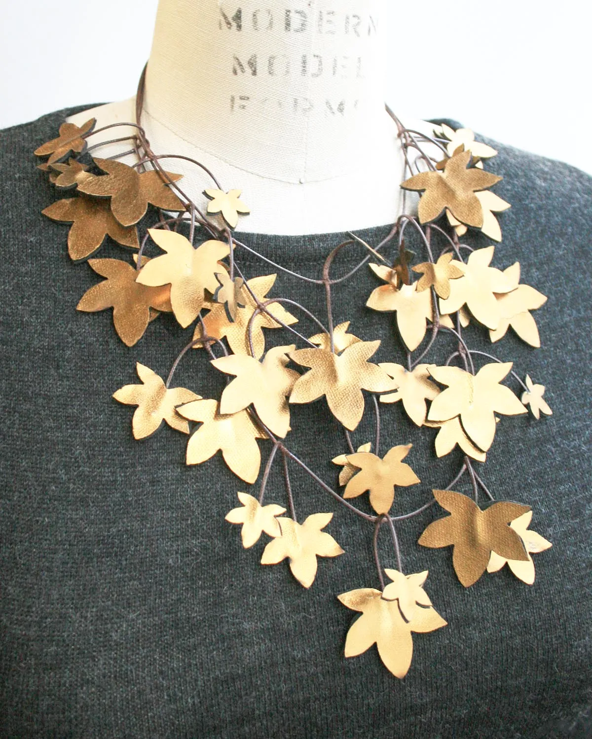 Sycamore Recycled Textile Necklace