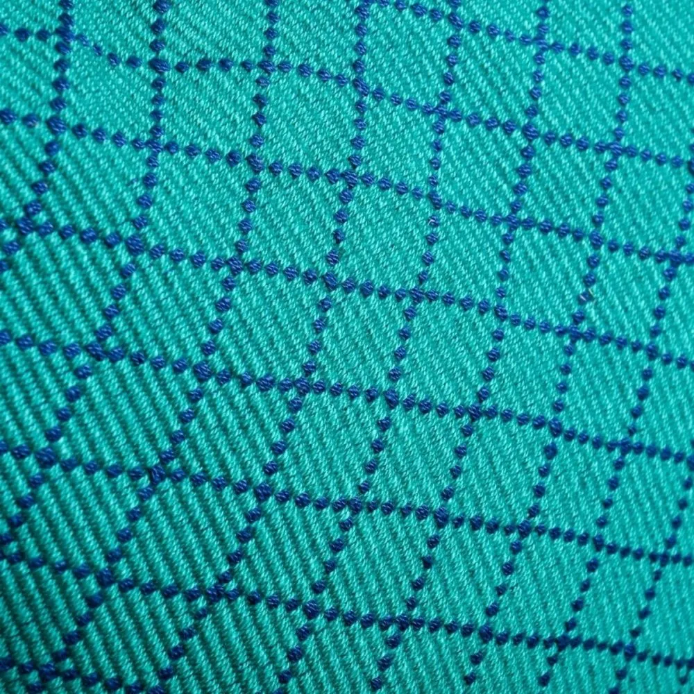 Teal Handwoven Rectangular Cotton Cushion Cover