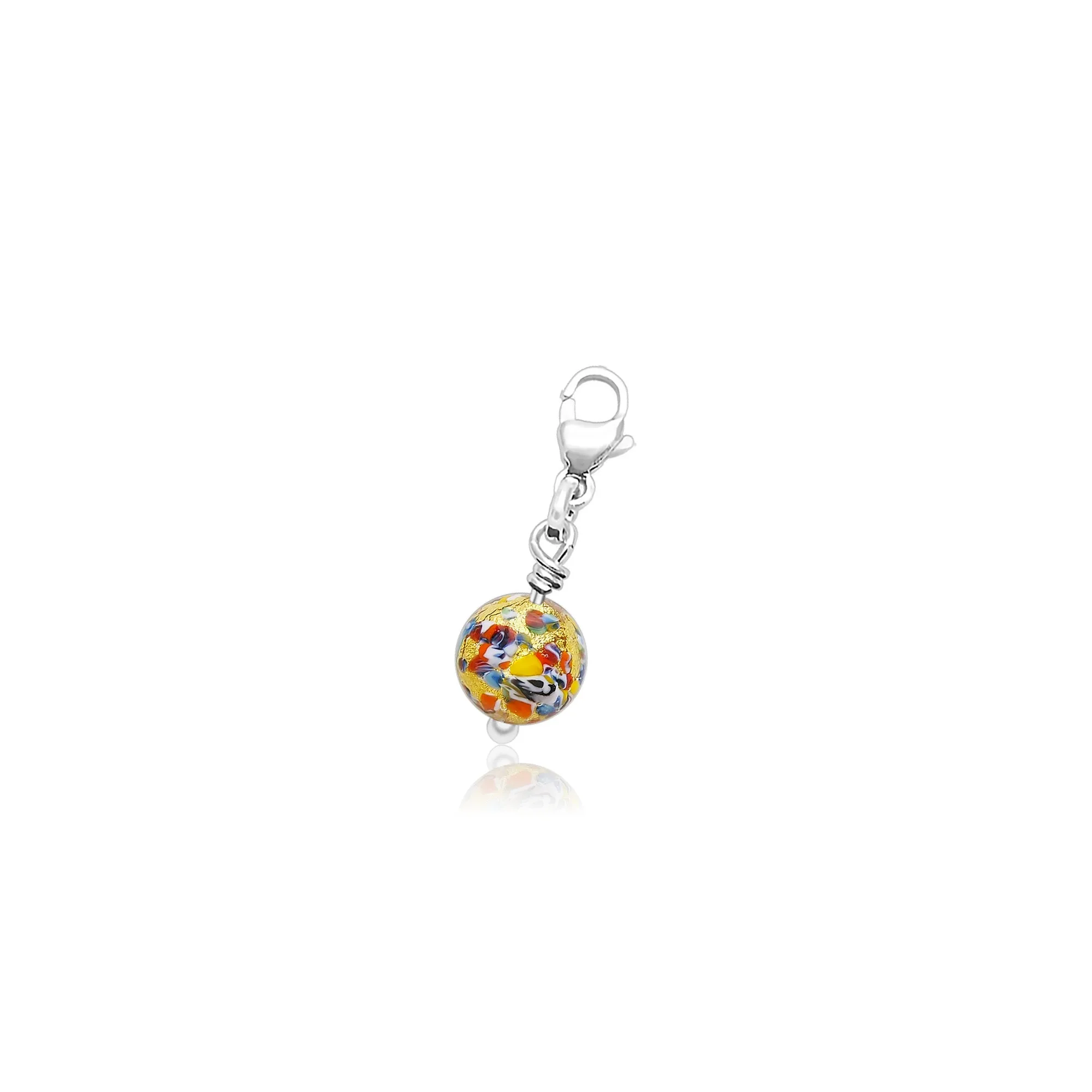 The Kiss Round Charm