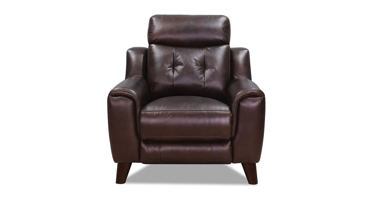 Torino Power Headrest, Lumbar, Zero Gravity Waxy Pull-up Leather Recliner, Umber