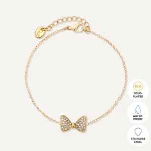 Vibes | Bow Delight Clasp Bracelet | 18K Gold-Plated