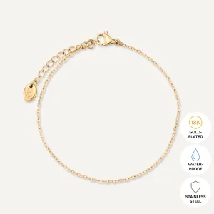 Vibes | Delicate Whisper Clasp Bracelet | 18K Gold-Plated