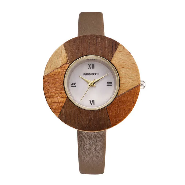 Wooden Analog Wristwatch