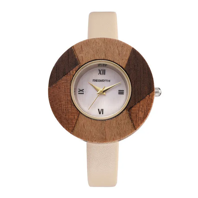 Wooden Analog Wristwatch