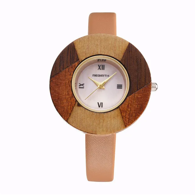 Wooden Analog Wristwatch