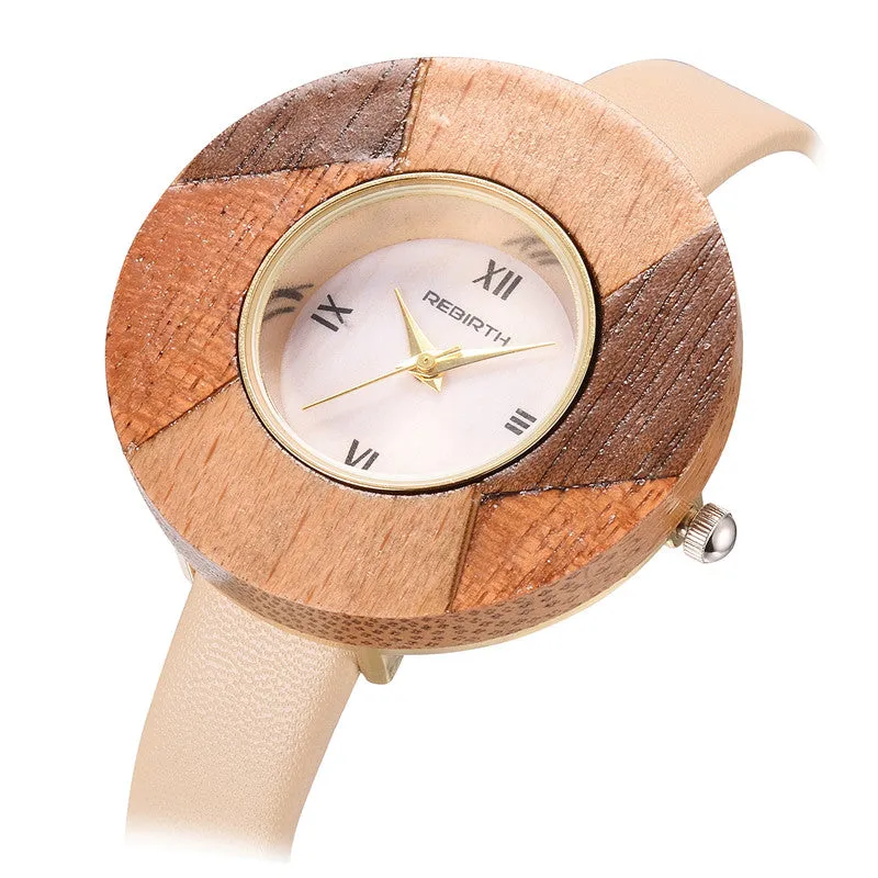 Wooden Analog Wristwatch