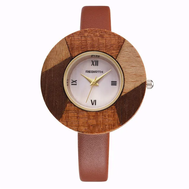 Wooden Analog Wristwatch